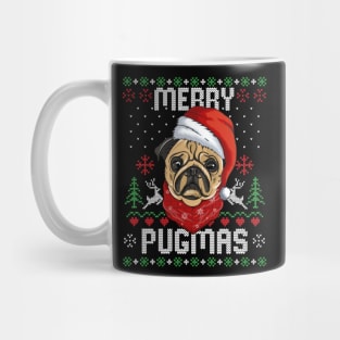 Merry Pugmas Xmas Gifts Ugly Christmas Sweater - Santa Pug Mug
